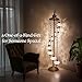 DEMMEX Turkish Moroccan Mosaic Floor Lamp, 9 Globes, 6ft Tall – Tiffany Style Standing Decorative Boho Lamp with Colorful Globes for Bedroom, Living Room, Entryway – Handmade in Turkey, Multicolor