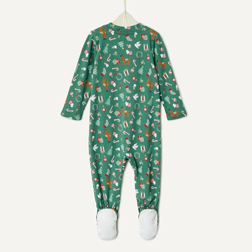 Image of Amazon Essentials x Sofia Grainge Unisex Babies' Cotton Footed Sleep and Play One-piece Bodysuit, Pack of 2
