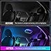 AMSPRAC Universal Car Roof Dome Lights Replacement,Adjustable LED Ceiling Lamps Assembly w/Touch Screen,Car RV Interior Lighting w/Door Trigger Switch,Over-Head Roof Ambient Light,RGB (Meteor Style)