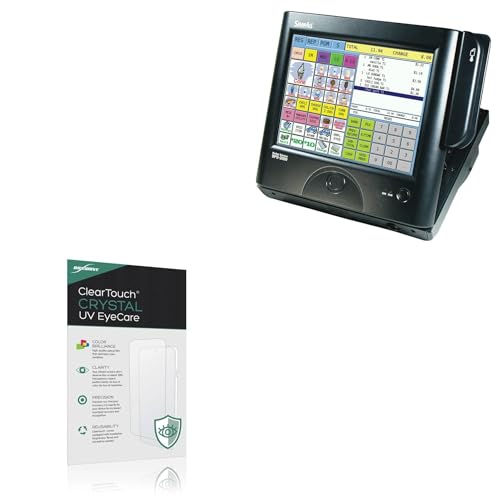 BoxWave Screen Protector Compatible With Sam4s SPS-2000 - ClearTouch Crystal Anti-UV EyeCare (2-Pack), Filters out Harmful Blue Light Reduce Fatigue