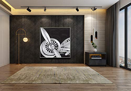 Yihui Arts Abstract Color Warp Metal Wall Art, Large Scale Decor