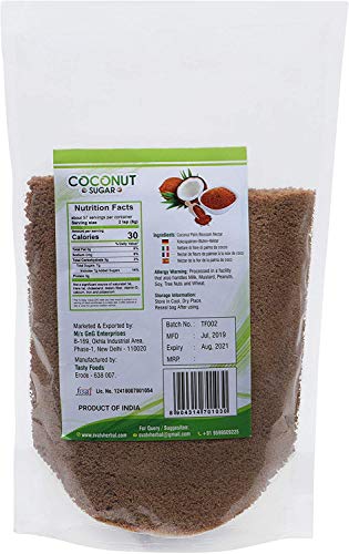SVATV Coconut Sugar Powder | Natural Sweetener Powder | Gluten Free - sweeteners | Refined Sugar Alternative | Substitute for Baking, | No Preservatives Added | No Artificial Flavors - 227g, 8 oz