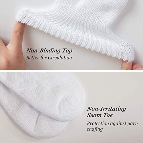 Creswell Diabetic Socks Made In Usa (13-15, 6 Pairs White Ankle) #TOP6