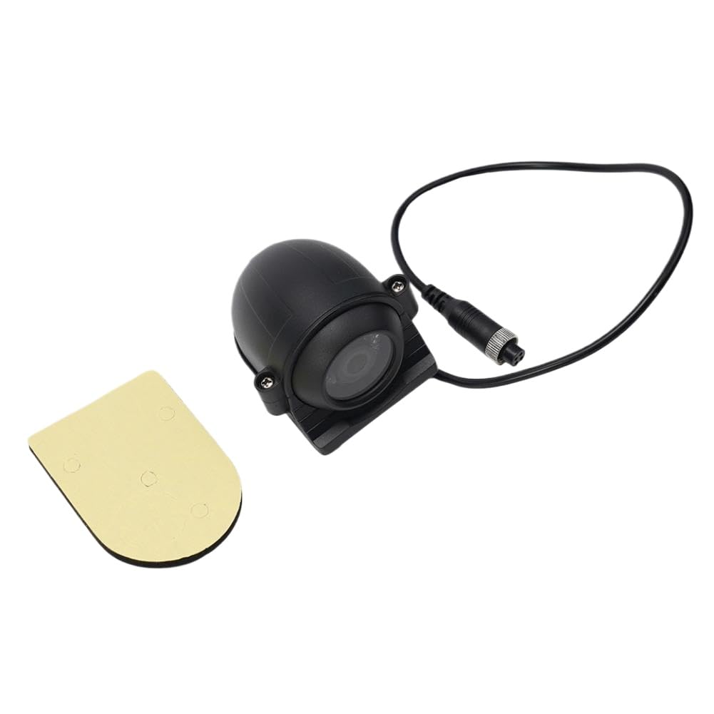 Cámara Lateral IR AHD Color 1080P 4 Pines 700 TVL 12 LED Compatible con RV Bus Van