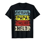 Ehemann Papa Tennislehrer Held Tennis Tennislehrer Spruch T-Shirt