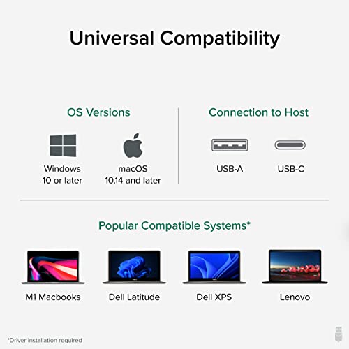 image for Plugable Universal Laptop Docking Station, 4K Dual Monitor, DisplayPor