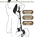 Spreader Bar Sex Toys BDSM Bondage Restraints with Handcuffs Ankle Cuffs for Couples Adults SM Games Adjustable 22-36 Inch