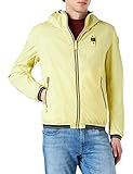 nylon lucido Blauer Giubbini Corti Reversibile Giacchetto per Mezze Stagioni, 200 Iris Giallo, XL Uomo
