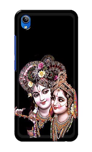Image of PRINTFIDAA� Printed Hard Back Cover Case for Vivo Y1s 2020 Back Cover (Radha Krishna) -2808