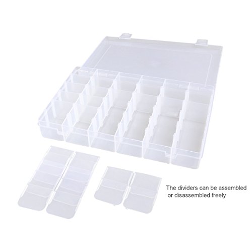OULII Clear Plastic Jewelry Box Organizer (Square) - Thumbnail 2