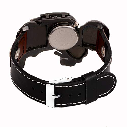 Image of LOUIS CARLO Analogue Men's Watch (White Dial Black Colored Strap)