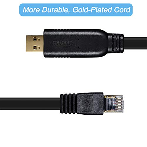 BENFEI-Cable-de-Consola-USB-18m-USB-a-RJ45-Compatible-con-Cisco-Netgear-Ubiquity-LINKSYS-TP-Link-routersconmutadores-para-Ordenadores-portatiles-en-Windows-Mac-Linux-Chip-FTDI
