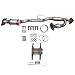 Woosphy Rear Catalytic Converter with Flex Pipe Replacement for Nissan Murano 2009-2014 Altima 2007-2013 Infiniti QX60 3.5L 2014-2016
