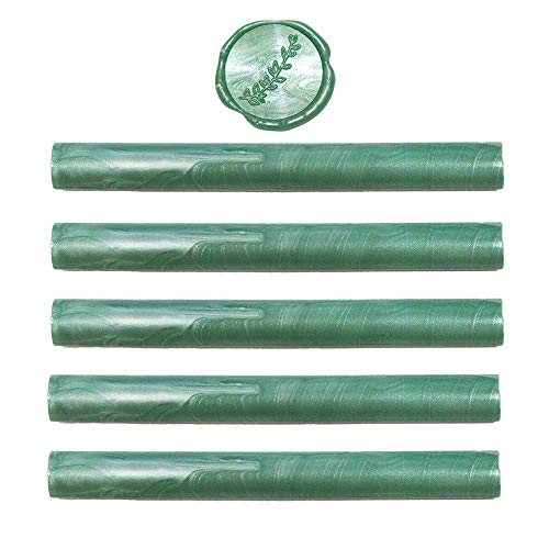Green Wax Seal Sticks, Light Green Wax Sticks for Seals, Sage Green Sealing Wax Sticks for Wedding Seals, USA Ingredients, Forest Green Wax Sticks