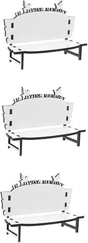 Tofficu 3 piezas de adorno de silla en blanco de sublimación de madera para transferencia de calor, 7.08 x 4.92 x 2.75 pulgadas, decoración de silla