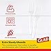 Glad Crystal Clear Plastic Forks, 24 Count | Heavy Duty Clear Plastic Forks for Everyday Use