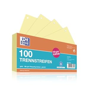 Oxford Trennstreifen gelb, 100 Stück