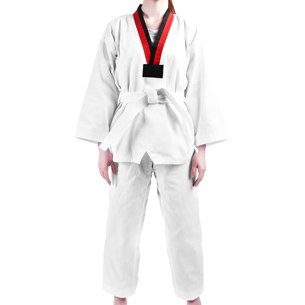 Traje de Karate Traje de Taekwondo Uniforme de algodón Completo Uniforme de Taekwondo Ropa Deportiva Traje de Karate para Adultos y niños