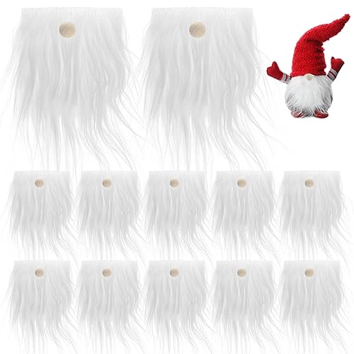 Toyvian Gnomi Barbe Per Lavorazione Artigianale 24 Pezzi Tessuto Pelliccia Finta Gnomi Barbe Naso Pretagliato Palline Di Legno Set Per Fai Da Te Fatto A Mano Natale Halloween Pasqua