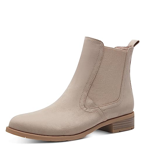 MARCO TOZZI Damen Chelsea Boots Flach zum Schlupfen