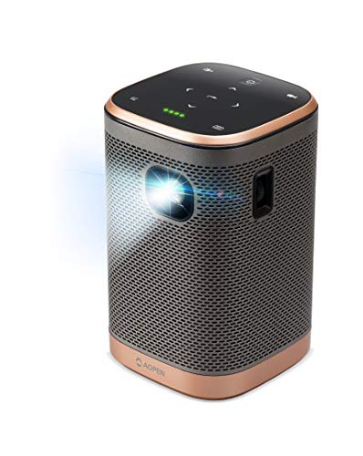 AOpen AH15 Powered by Acer DLP-LED Beamer 720p (1.280 x 720 Pixel) 700 Lumen 10.000:1 Kontrast, Keystone, 2X 5 Watt (Passive Radiatoren) Lautsprecher, eingebauter Akku, HDMI (HDCP)