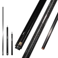 Amazon.co.jp: KHEALING ビリヤード キュー カーボン 黒電木皮頭 PVC+