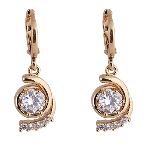 Pendientes de Oro Amarillo de 14k Antialérgicos para Evitar Irritaciones con Amatista