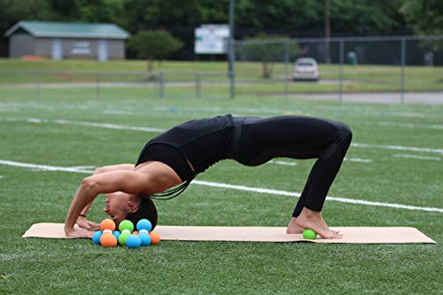 image for Premium Lacrosse Massage Balls Set by ZinFit - Lacrosse Ball for Myofa