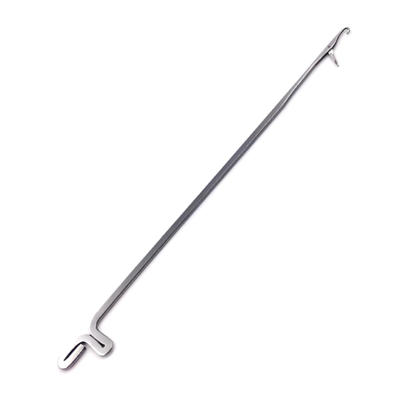 Zerodis #111 Latch Crochet Hook, Alloy 3-Way Serging Tool For Diy Weave Knitting Threading Beads Jewelry Making And Sweater Repair, 78Mm Ergonomic Needle (#11)