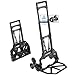 Produktbild ATHLON TOOLS Aluminium Treppensteiger-Sackkarre klappbar - extra Langer Griff 110 cm - Ladefläche mit Anti-Rutsch-Pads - inkl. 2 Expanderseilen - Modell 2025