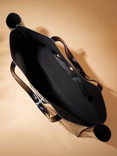 Fargo black vegan leather tote bag – image 5
