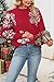 Cakulo Womens Funny Ugly Christmas Sweater Oversized Chunky Batwing Long Sleeve Crewneck Pullover Sweaters 2025 Red Snowflake S