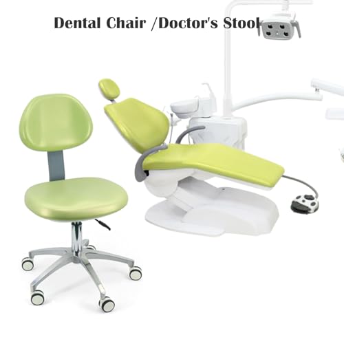 Sedia girevole 360° per assistente dentistico in pelle PU