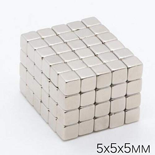 Rutilism 50 Pcs 5X5X5Mm Refrigerator Square Magnet For Work Or Office, Scientific Purposes, Arts And Crafts Or School Classrooms, Etc. #TOP2