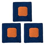 CIYODO Paños de Cocina de Fibra Superabsorbente Colgantes 3 Unidades Azul Marino Toallas para Lavar Platos Reutilizables Paños de Lavado Duraderos para Limpieza Doméstica