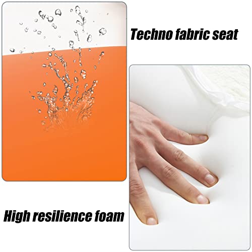 GCCSSBXF Taburete de almacenamiento versátil 5 en 1 con ruedas, silla apilable multifunción para sofá de cocina, asiento tapizado y marco de metal - imagen 6