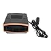12V Car Heater Defroster, Fast Heating Auto Windshield Defogger, Quick Defrosting with Rotatable Design, Sturdy ABS Material for Cars and Trucks, Black Gold Color
