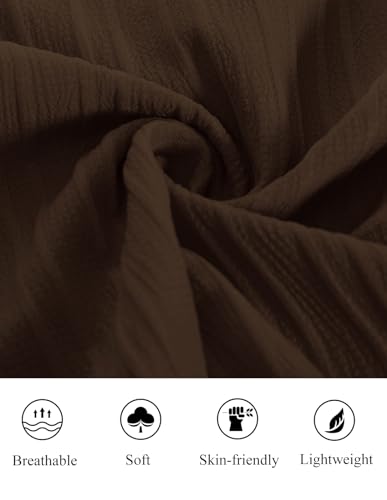 PJ PAUL JONES Men's Casual Button Down Shirts - Short Sleeve Summer Textured Beach Wrinkle-Free Shirts4