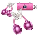 X22 - Auriculares inalámbricos con clip de moda con estilo bolso, clip de oreja abierta, bonitos aretes extraíbles con textura de cuero de lujo, Bluetooth 6.0, pantalla LED HD, reproducción de 50