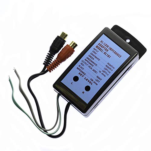 12VOLTNET Adjustable LINE Level Converter HIGH to Low Speakers to RCA Impedance Adaptor