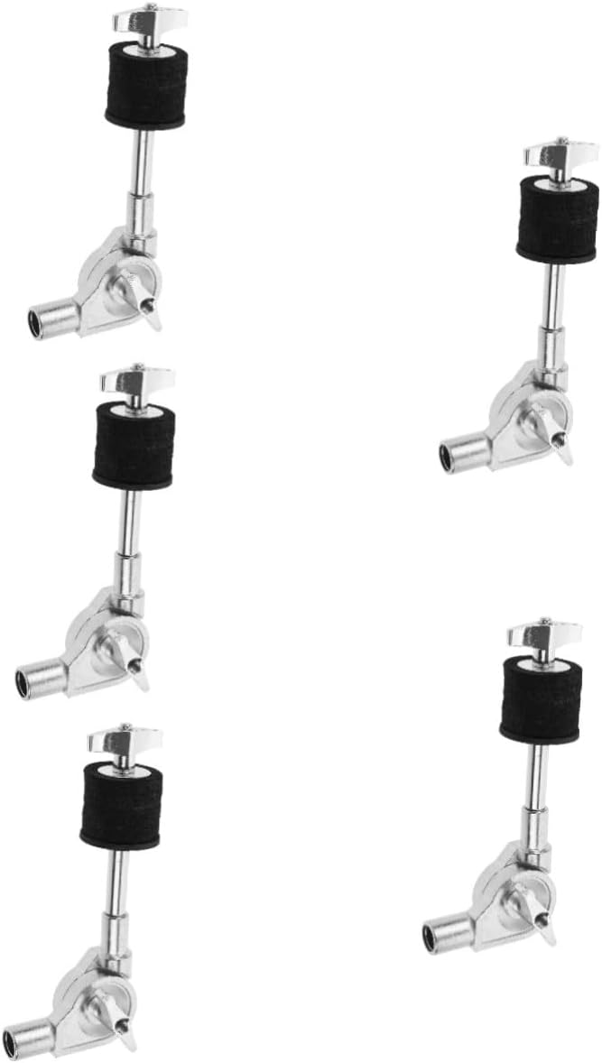 5pcs Cymbal Stacker Holder Attachment for Drum Kits Cymbal Connector Versatile Design Easy Installation Compatible Percussion Setups