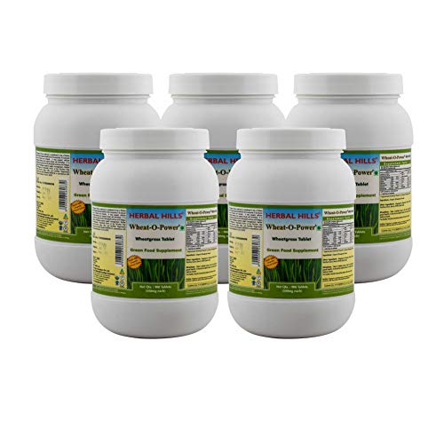 Image of Herbal Hills Wheatgrass Tablets (900 Count Pack of 5)