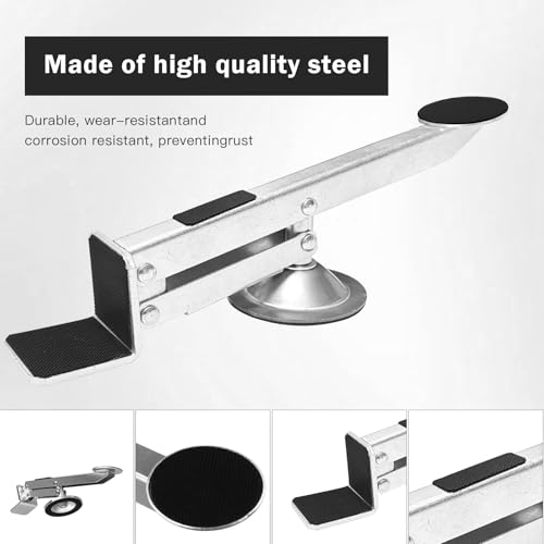 Chingcoo Türheber, Türheber für Zimmertüren, 360 Grad Drehung Möbelheber Plattenheber, Fußbetätigt Hebewerkzeug Möbelheber für den Türeinbau, Maximale Hebkraft 100 KG
