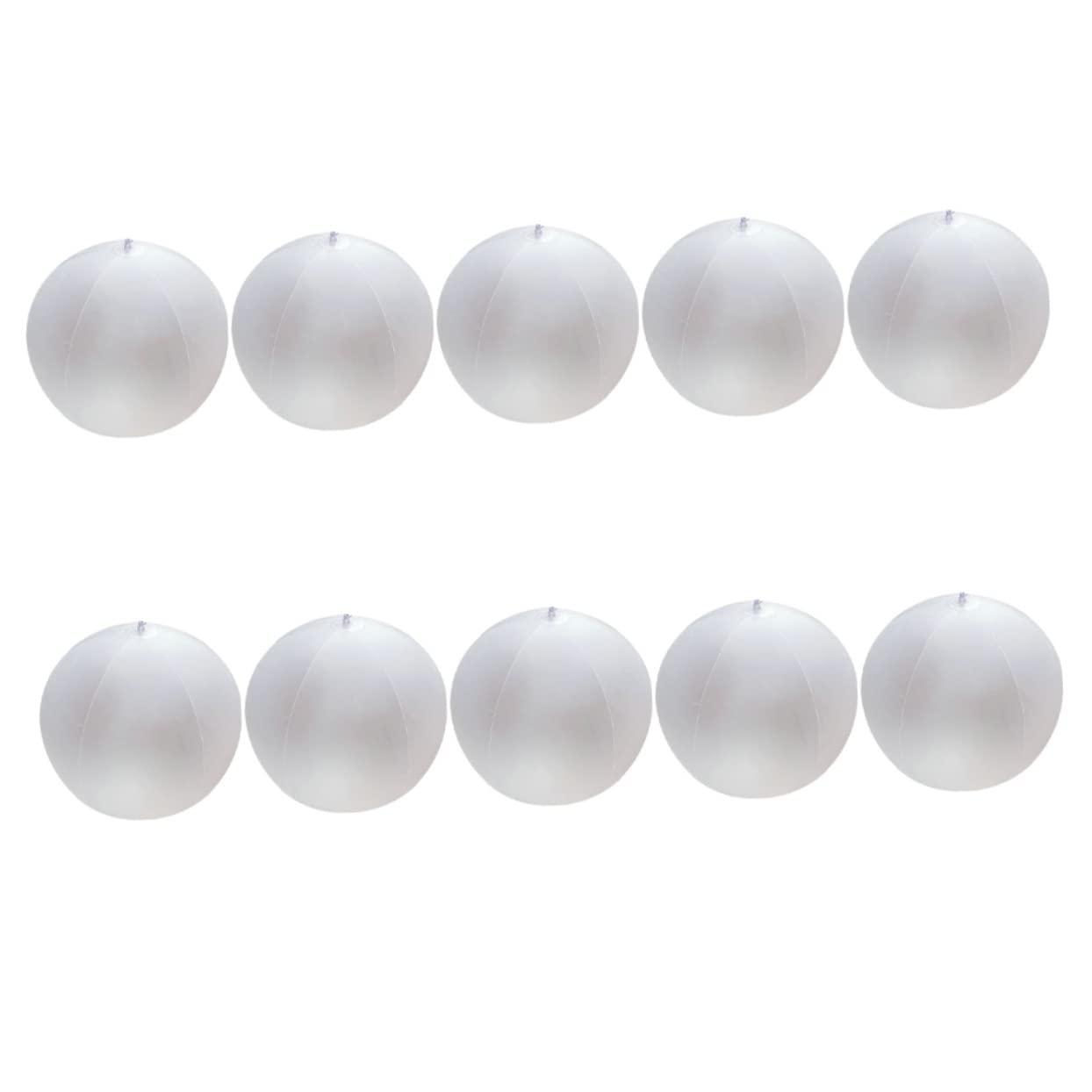 KOMBIUDA 10Pcs Multi Function Inflatable Beach Balls for Portable Balls for Pool and Outdoor Parties Scratch Resistant Versatile Play for Throwing Catching and Kicking Activities