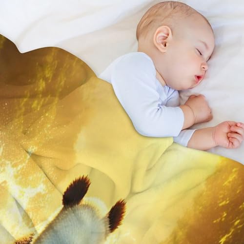 Couverture polaire panda pour lit et canapé, douceur peluche cocooning - 5