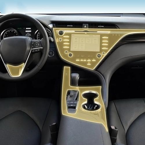 Film TPU transparent Toyota Camry 2018-2020 protection console auto PPF intérieur