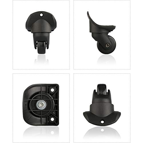 Suitcase Replacement Caster Wheels, 360 Degree Swivel Mute Repair Replacement Luggage Wheel Suitcase Wheels Parts Spinner(Set of 2 Pair)4