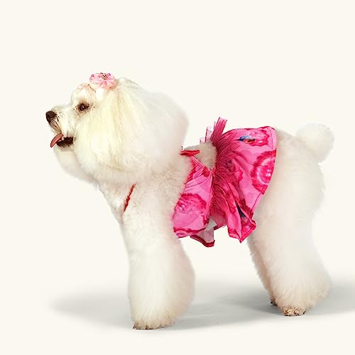 Image of CuteBone One Piece Dog Bikini Swimsuit Dress - Puppy Bathing Suit Costume for Small Dogs - Comfortable & Stylish Pet Clothes for Summer Pool, Beach & Play LTDB01M