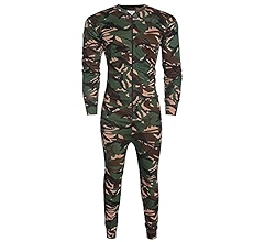One Piece Thermal Underwear For Men GA COMMUNICATIONS MENS THERMAL ONESIE ALL IN ONE UNDERWEAR SET BASELAYER ZIP BODY SUIT SKI S XXL[Black,S Thermal One Piece