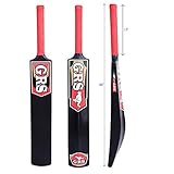GRS Cric_01 Stunner Bigger Edge Full Size Hard PVC and Plastic Cricket Bat (2.5-Inch) (Black)